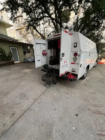 Magnet Plumbing service vehicle on-site for Water Heater Repair in Osceola Village